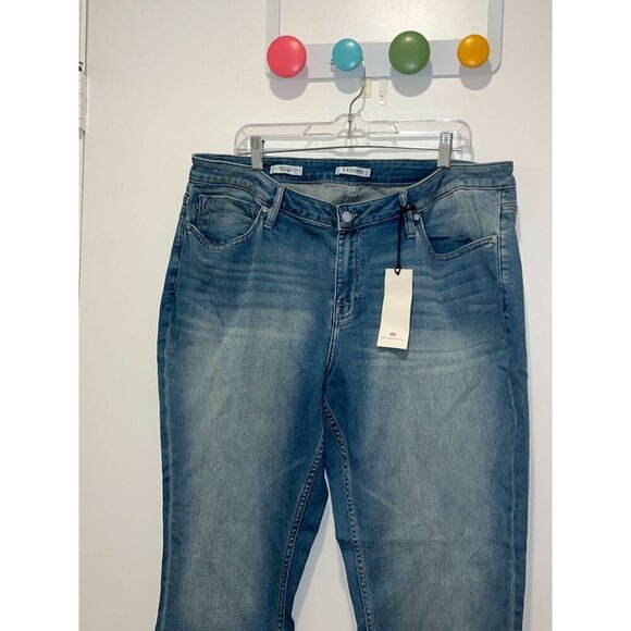 NWT Vigoss Marley Skinny Luxe Stretch Blue Jeans For Women Size 20 - Picture 3 of 12